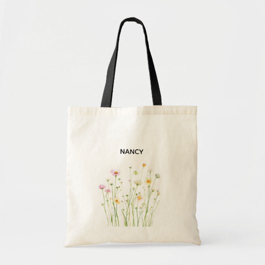 Rustikale Wildblume Tote Tasche (Vorne)