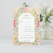 Rustikale Wildblume Wasserfarben UAWG Einladung (Stehend Vorderseite)