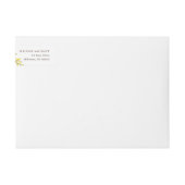 Rustikale Wildblume Watercolor Wreath Wedding (Vorderseite)