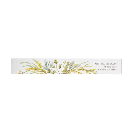 Rustikale Wildblume Watercolor Wreath Wedding (Person)