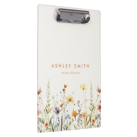 Rustikale Wildblume Zwischenablage Klemmbrett (Rechts)
