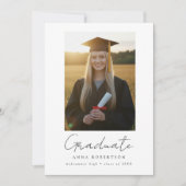 Rustikale Wildblumen-Abschlussfeier Ankündigung (Vorderseite)