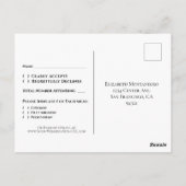 Rustikale Wildblumen auf dem RSVP-Programm für Hol Postkarte (Rückseite)