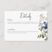 Rustikale Wildblumen auf der Wiese Lila Begleitkarte (Vorderseite)