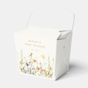 Rustikale Wildblumen Babyshower Geschenkboxen Geschenkschachtel