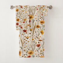 Rustikale Wildblumen - Boho Fall Floral Muster