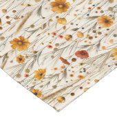 Rustikale Wildblumen - Boho Fall Floral Muster Kurzer Tischläufer (Ecke)