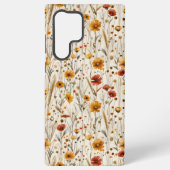 Rustikale Wildblumen - Boho Fall Floral Muster Samsung Galaxy Hülle (Rückseite)
