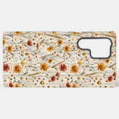Rustikale Wildblumen - Boho Fall Floral Muster Samsung Galaxy Hülle (Rückseite (Horizontal))