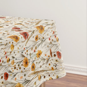 Rustikale Wildblumen - Boho Fall Floral Muster Tischdecke