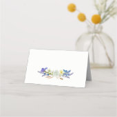 Rustikale Wildblumen Boho Floral Platzkarte (Rückseite)