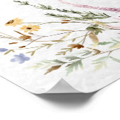 Rustikale Wildblumen Brautparty Willkommen Poster (Ecke)