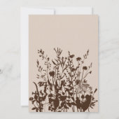 Rustikale Wildblumen fallen Wiesen-Hochzeit Einladung (Rückseite)