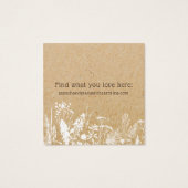 Rustikale Wildblumen Gestohlene Anzeigetafel (Rückseite)