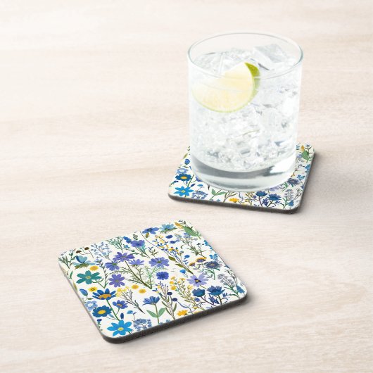 Rustikale Wildblumen Getränkeuntersetzer (Rechte Seite)