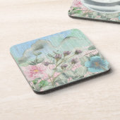 Rustikale Wildblumen Getränkeuntersetzer (Linke Seite)