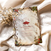 Rustikale Wildblumen Graduierungspartei Einladung