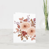 Rustikale Wildblumen Hochzeit Einladung UAWG (Rückseite)