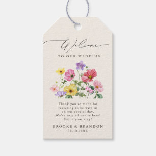 Rustikale Wildblumen-Hochzeit im Boho-Stil Geschenkanhänger