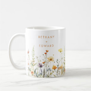 Rustikale Wildblumen-Hochzeit Kaffeetasse