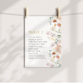 Rustikale Wildblumen Hochzeit von Tischnummern 1