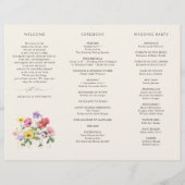 Rustikale Wildblumen-Hochzeitsmappe im Boho-Stil (Rückseite)