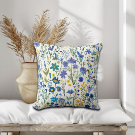 Rustikale Wildblumen Kissen
