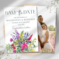 Rustikale Wildblumen & Kräuter Foto Hochzeit