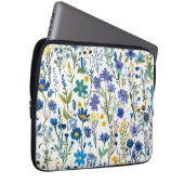 Rustikale Wildblumen Laptopschutzhülle (Vorne Rechts)
