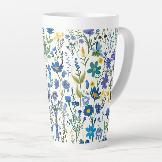 Rustikale Wildblumen Milchtasse (Rechte Ecke)