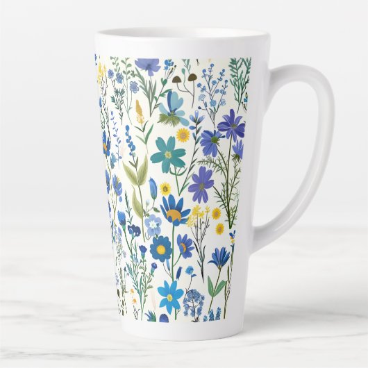 Rustikale Wildblumen Milchtasse (Rechts)