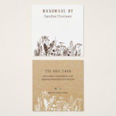 Rustikale Wildblumen mit Grafikkarte (Vorne & Hinten)