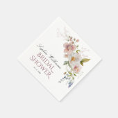 Rustikale Wildblumen Napkins Brautparty Serviette (Ecke)