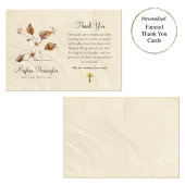 Rustikale Wildblumen Orthodoxe Christliche Beerdig Dankeskarte