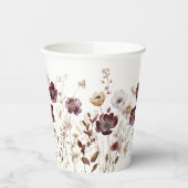 Rustikale Wildblumen Pappbecher (Links)