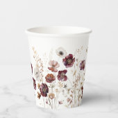 Rustikale Wildblumen Pappbecher (Vorderseite)