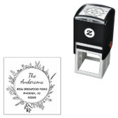 Rustikale Wildblumen Runde Briefmarke für die Selb Permastempel (Beispiel)