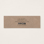 Rustikale Wildblumen sammeln Hoop Stud Mini Card (Rückseite)