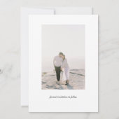 Rustikale Wildblumen Save the Date mit Foto Einladung (Rückseite)