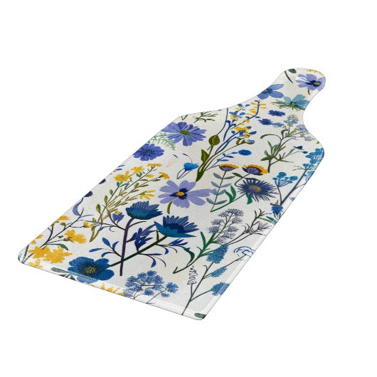 Rustikale Wildblumen Schneidebrett (Ecke)