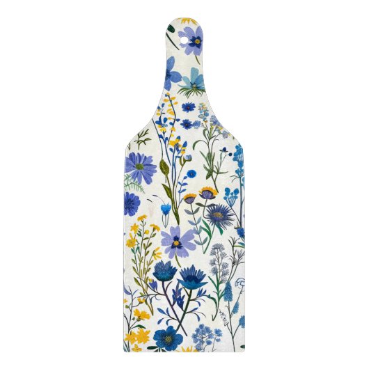 Rustikale Wildblumen Schneidebrett (Vorderseite)