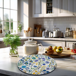 Rustikale Wildblumen Schneidebrett