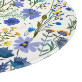 Rustikale Wildblumen Schneidebrett (Ecke)