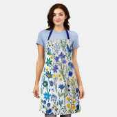 Rustikale Wildblumen Schürze (Getragen)