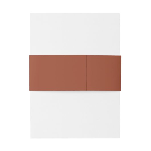 Rustikale Wildblumen Script Terracotta Wedding Einladungsbanderole (Rückseitenbeispiel)