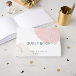 Rustikale Wildblumen Sonnenblumen Hochzeit Gästebuch