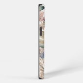 Rustikale Wildblumen-Wasserfarbe-Monogramm-Name iPhone Hülle (Rechte Seite)