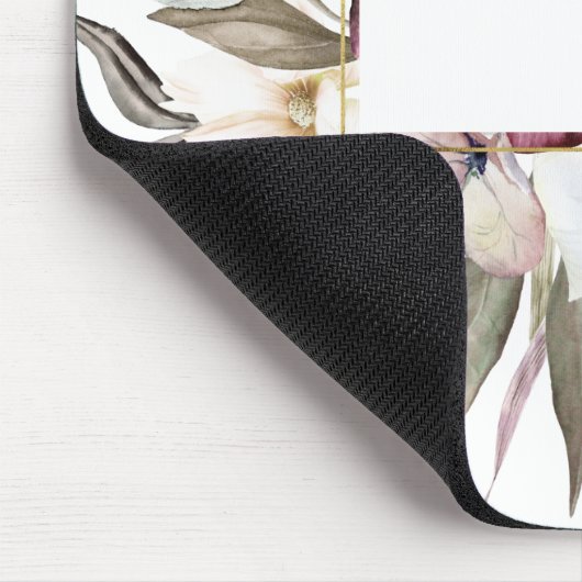 Rustikale Wildblumen Wasserfarben Mousepad (Ecke)