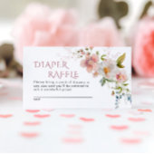 Rustikale Wildblumen: Windelwaschenkarte Begleitkarte