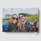 Rustikale wilde Kiefernwald-Foto-Hochzeit Gästebuch (Rückseite)